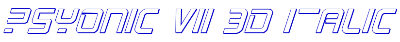 PsYonic VII 3D Italic fuente